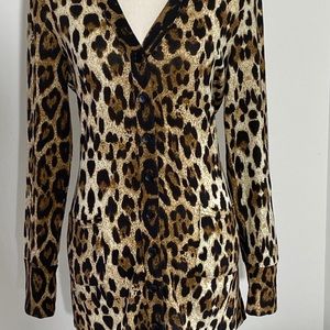 Leopard Print Cardigan
